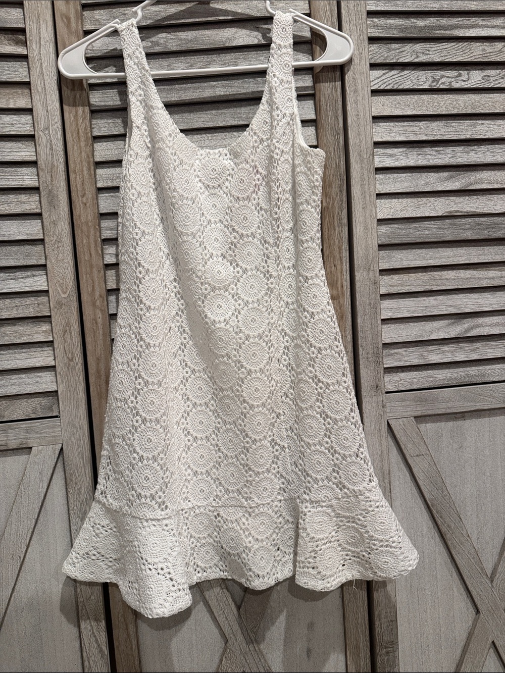 Lilly Pulitzer White Crochet Sleeveless Dress